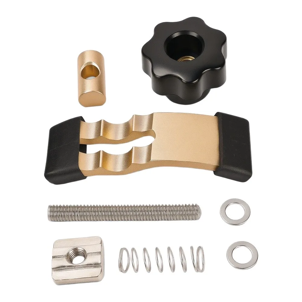Mini Hold Down Clamp Kit Aluminum Arch Fixture For CNC Router Engraving Machine Woodworking 90 Degree Positioning Tool