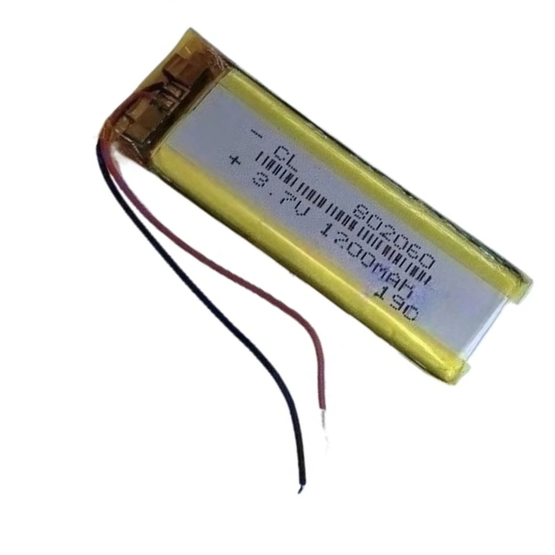 New 802060 3.7V 1200mAh High Capacity Li-Polymer Battery Replaceable For MP3 GPS E-books Camera Recorder Toys Bluetooth Speaker