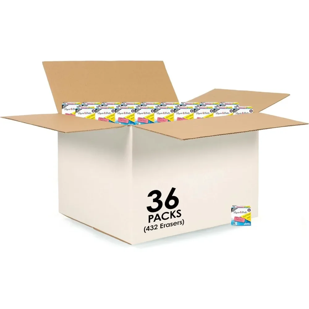 نسخة مطورة من محايات اللؤلؤ الوردي، كبيرة، مثالية للطلاب إلى الفنانين، عبوة من 36 قطعة