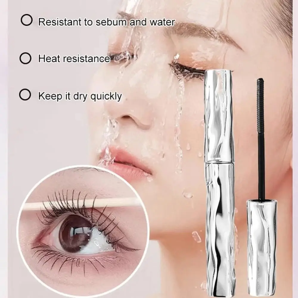 Vergroot uw ogen Dikke mascara Kleine stalen buis Waterdichte kleine stalen mascara Volume en lengte Langdurige mascara