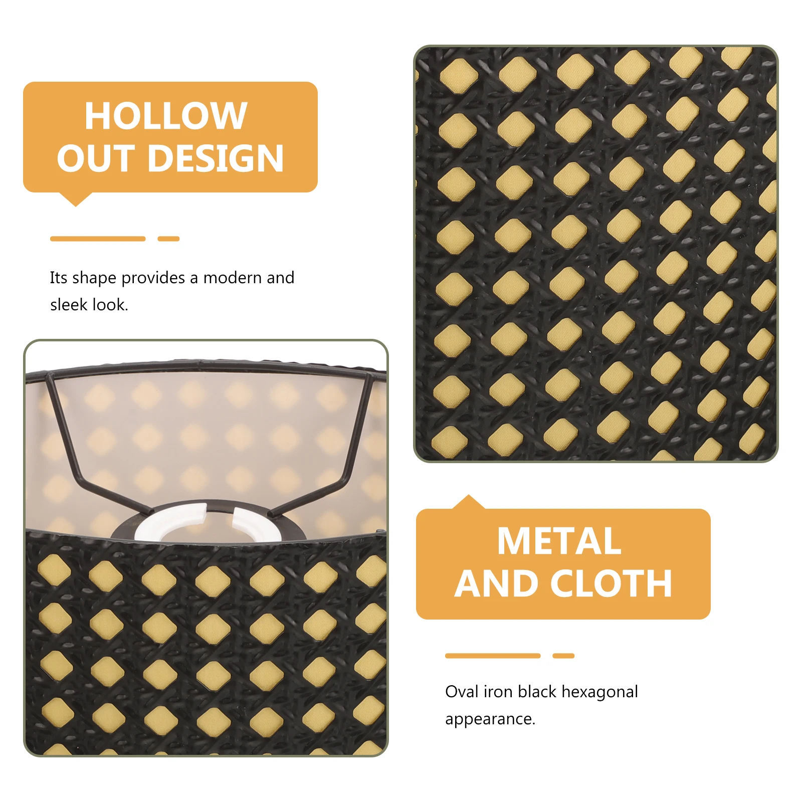 

Lamps Living Room Wrought Iron Lampshade Cylindrical Shades for Table Home Decor