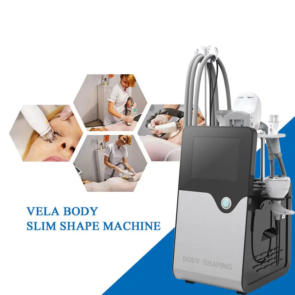 

Professional Weight-loss Cellulite Reduction R F Vacuum Roller Massager Slimming 40K Cavitation Vela Body Shape Device