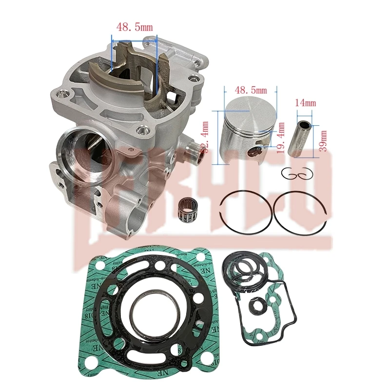 

For KAWASAKI KX 85 KX85 2006-2013 11005-0052 13001-0006 Motorcycle 48.5mm Cylinder Complete Top End Piston Kit Gaskets Motoblock