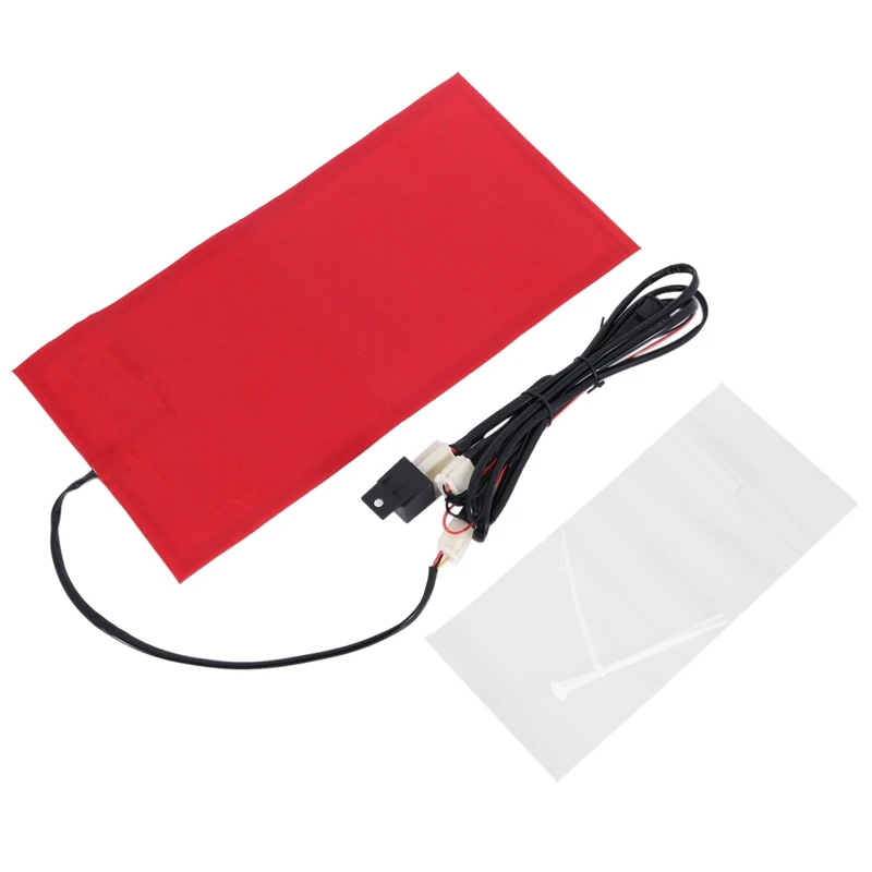 

4X 25W 12V Universal Motorcycle ATV Seat Heated Cushion Waterproof Pad Heating Pad Mat Winter Warmer