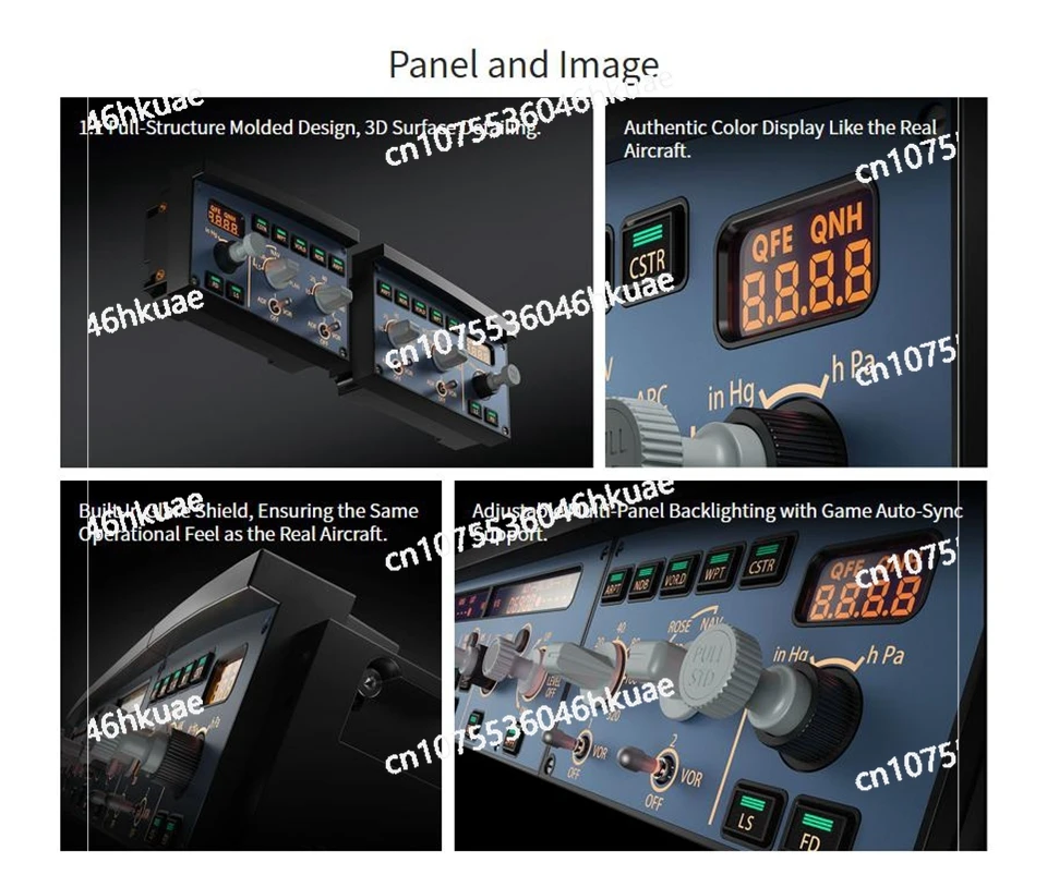 A320 EFIS-L&R with FCU Full-size EFIS Unit Flight Control Panel Flight Game Simulator Support for X-Plane MSFS2020