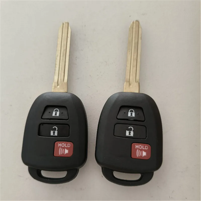 

2+1/3Buttons Car Remote Key Shell Case Fob Cover For Toyota Camry 2012-2016 Corolla 2014-2017