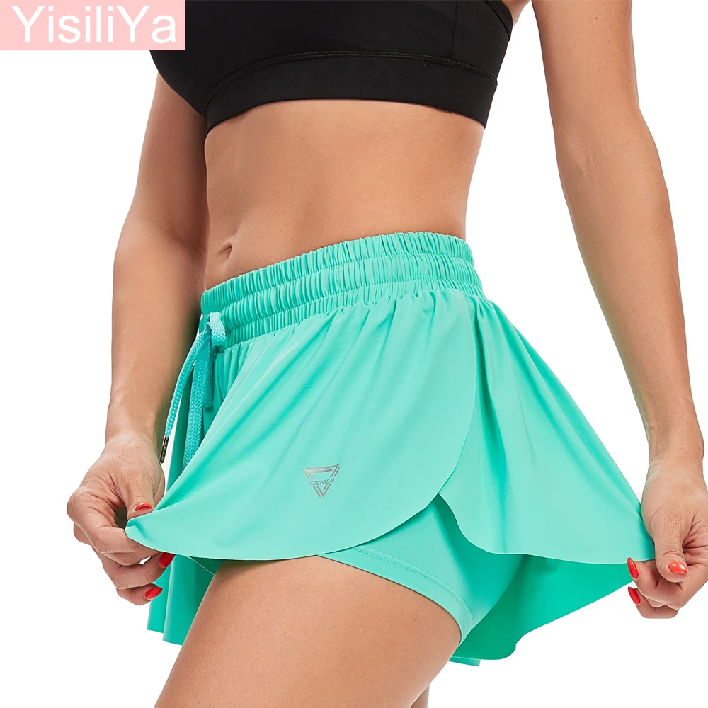 

Yoga Skirt Women Summer Running Shorts Gym Pants for Comfortable Waterproof Fabric Butterfly Skirt Tennis Badminton TableTennis