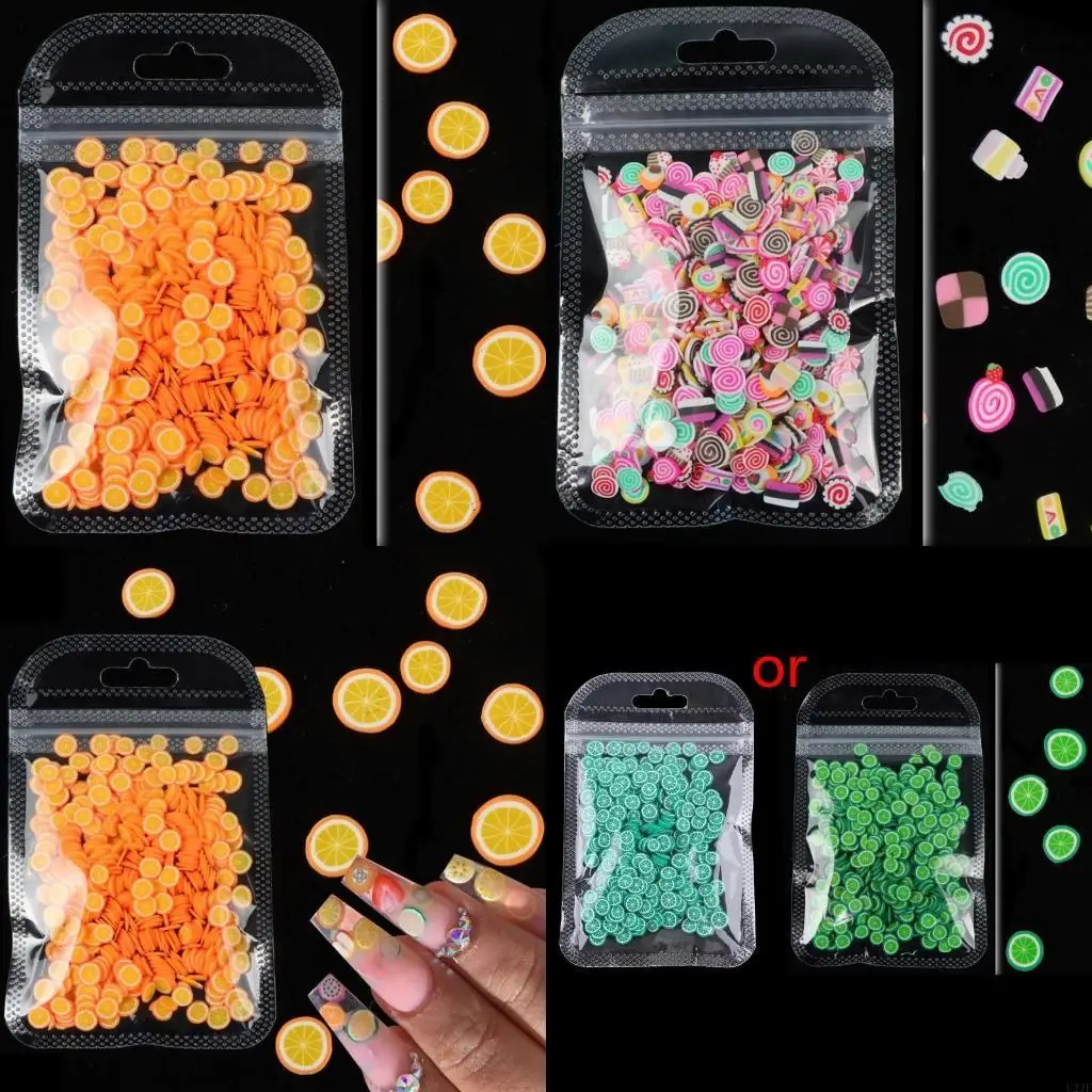   1Pack Soft Clay Resin Filling Assorted Pieces DIY Crafting Epoxy Colorful Charms