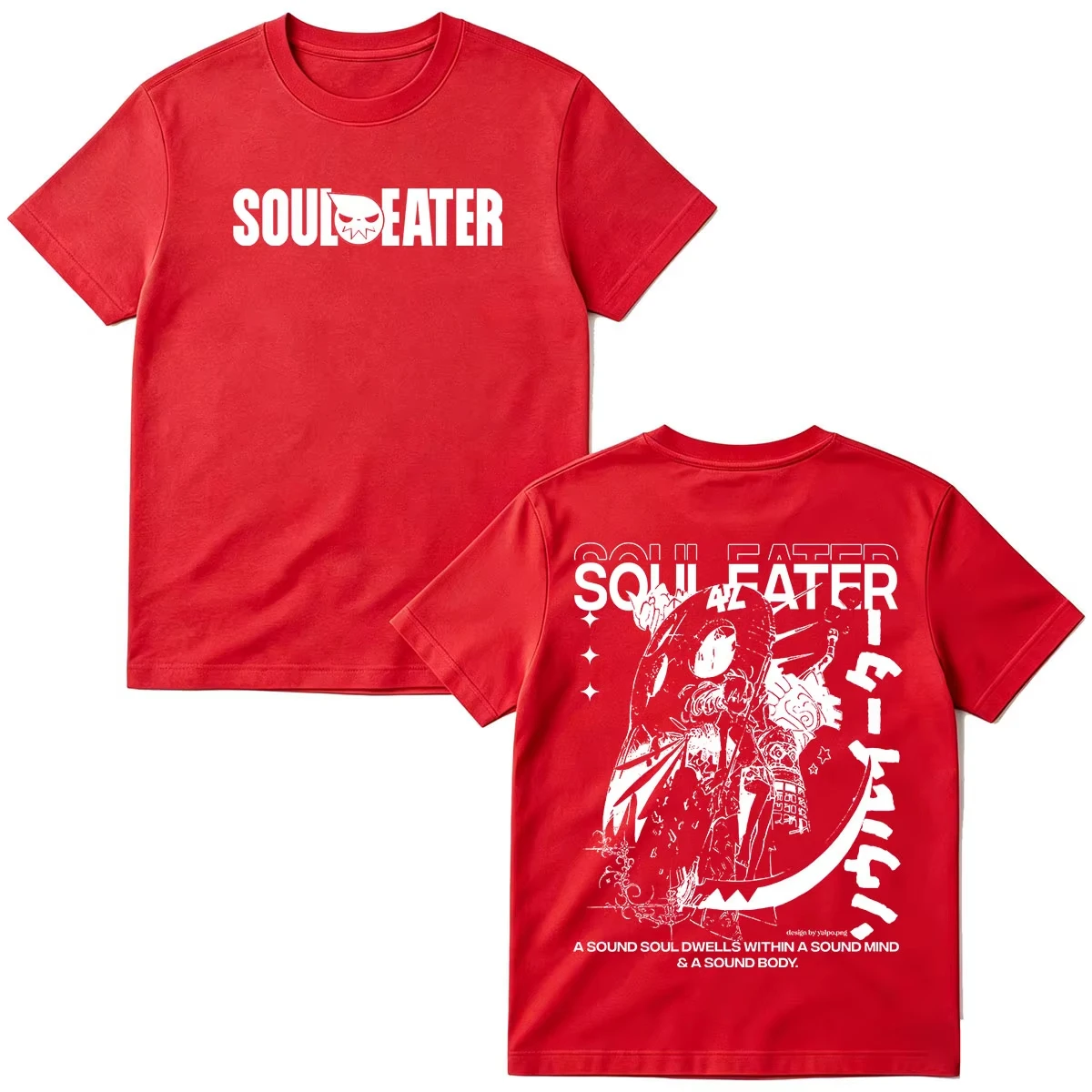 Soul Eater T-shirt Summer Short Sleeve Male Tshirts Casual Fashion Oversized Unisex Streetwear Trendy Cotton Couples hot product