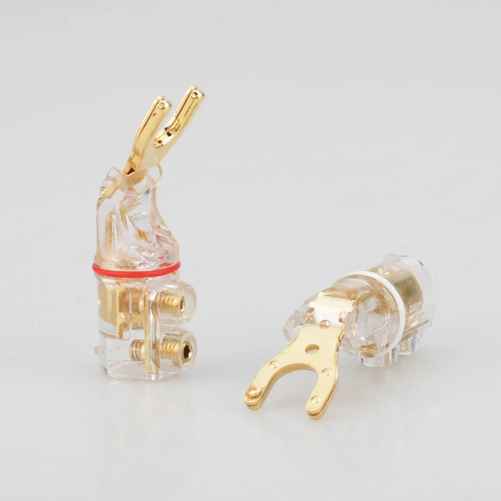 4 قطعة SY1524 WBT نمط Hifi الصوت Y المجرف موصل التوصيل محطة التوصيل لكابل مكبر الصوت