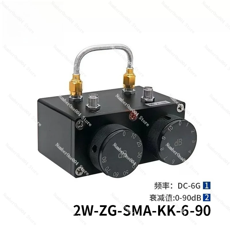 

2w Rotating Drum Adjustable Step Attenuator Double Knob Type Sma Female 0-90db Dc-6g