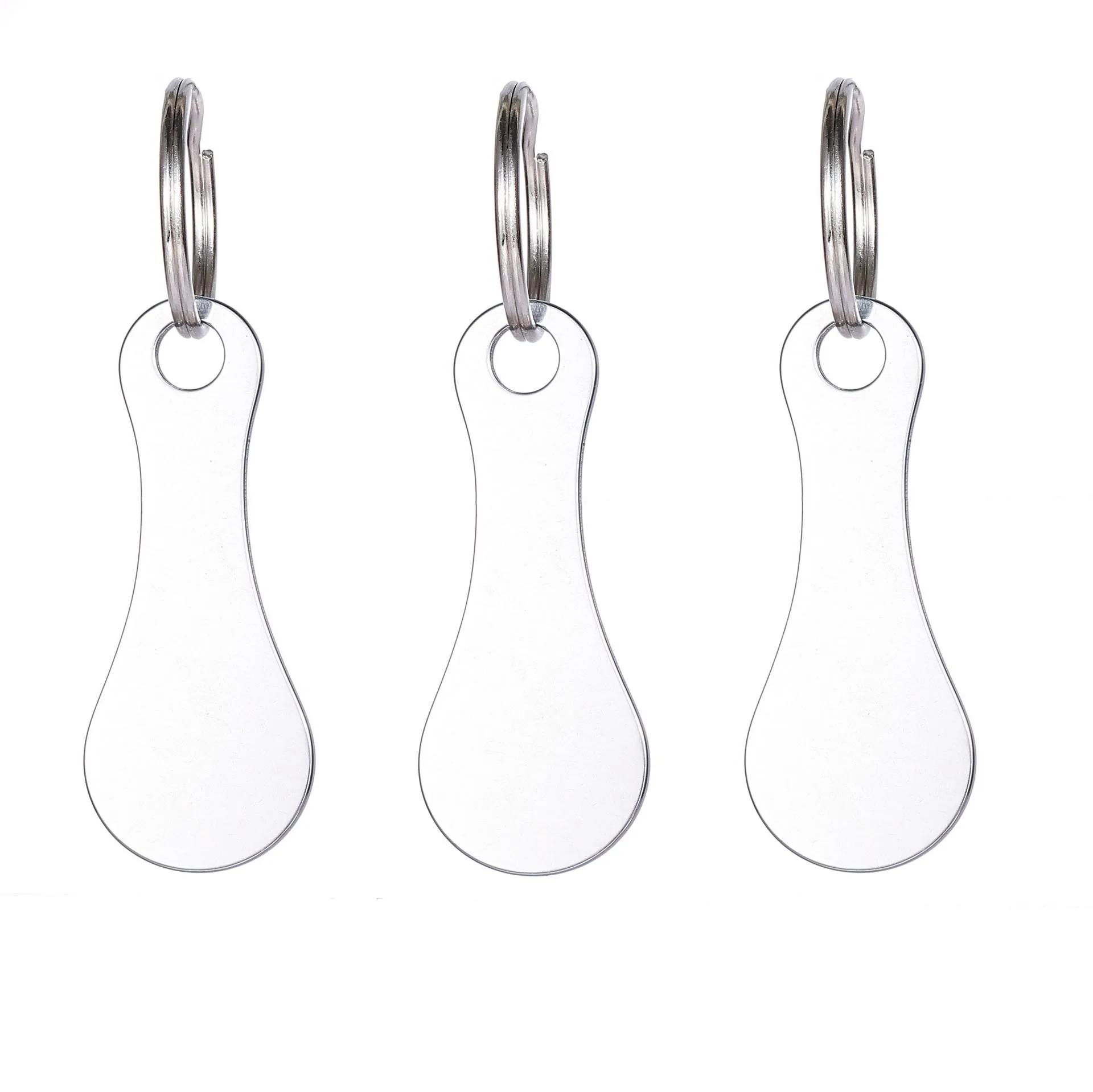 3/6PCS Metalen Winkelwagen Tokens Trolley Token Sleutelhanger Decoratieve Sleutelhanger Multifunctioneel Winkelen Draagbaar Voor Thuis Buiten