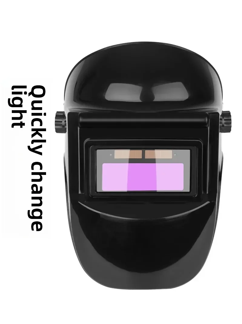 Protective Face Shield Welding Helmet Lightweight Hat with Solar Powered Auto Darkening for Argon Arc Welding