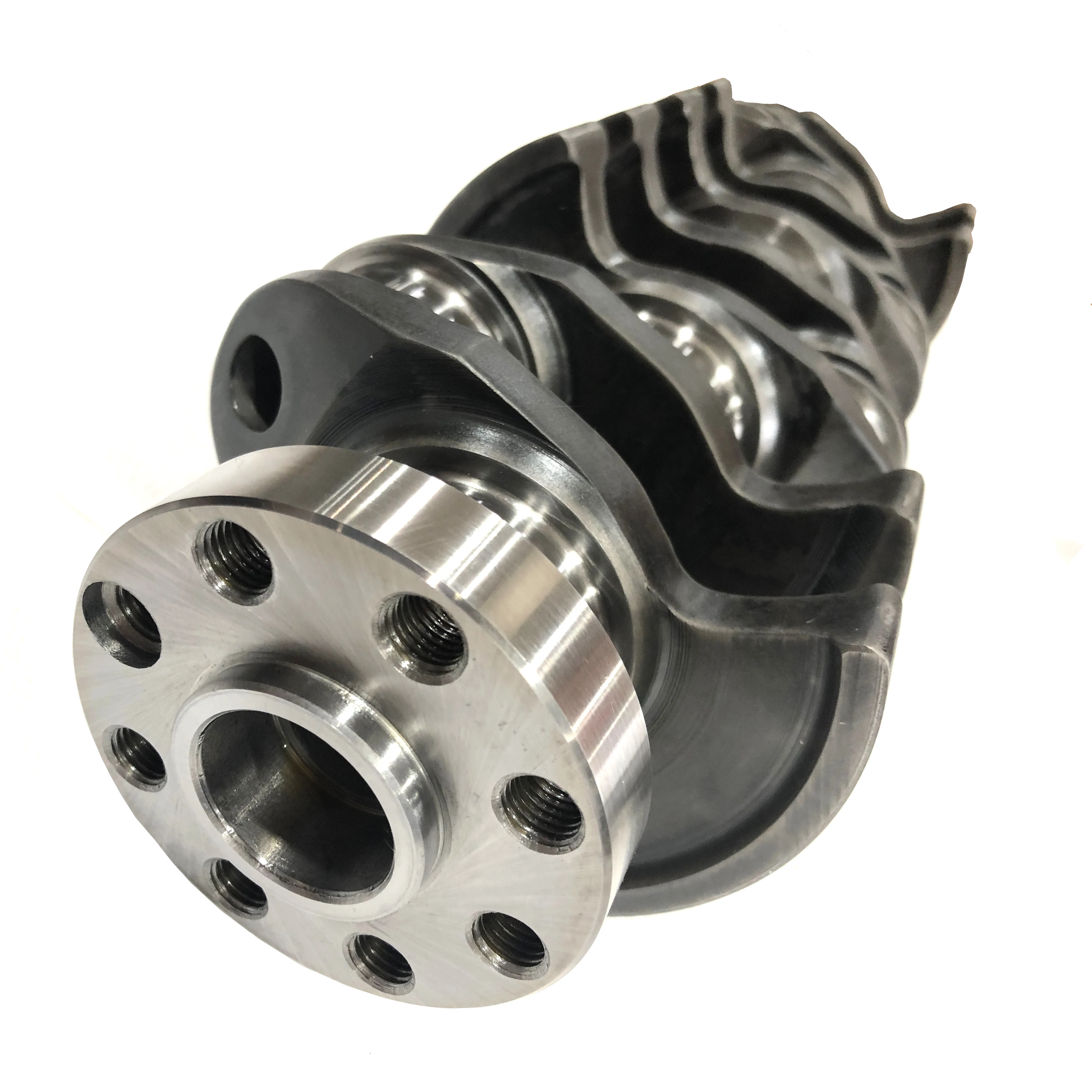 Eje de manivela de acero TLF 77,57 mm Billet 4340 para cigüeñal Kent Crossflow 1600