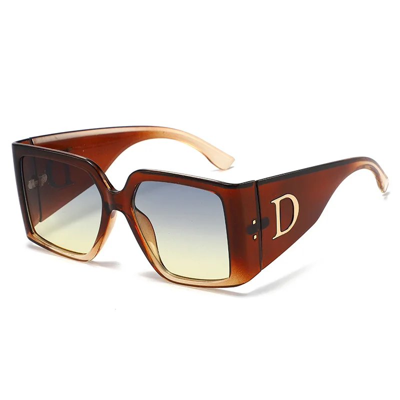 Gafas de Sol de Moda Extra Grandes para Mujer, Lentes de Sol de Lujo Vintage, Gafas de Sol con Protección UV400