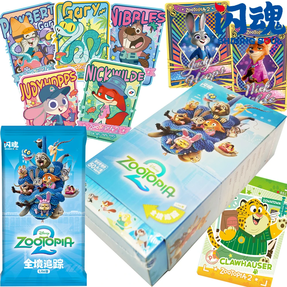 بطاقات مجموعة Zootopia2 الأصلية من Shining Soul Judy Hopps Nick Wilde فيلم الرسوم المتحركة أفضل بطاقات شريك المشجعين الألعاب المفضلة الهدايا #1
