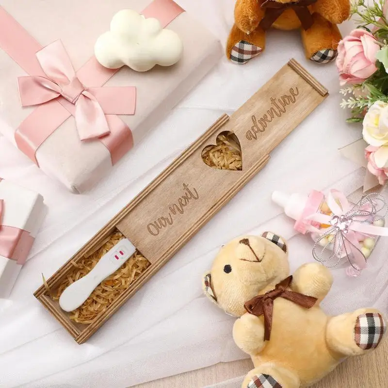 1pcs Pregnancy Announcement Gifts Pregnancy Test Keepsake Box Collection Box Surprise Announcement Gift to Husband