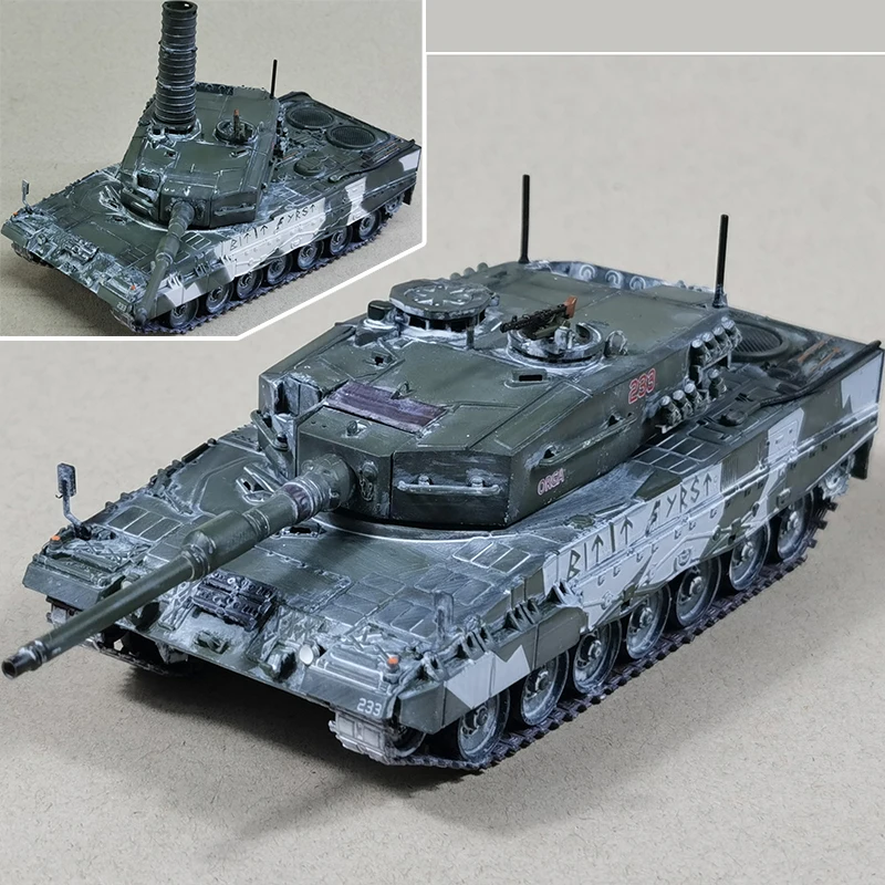 大人のためのメインバトルタンク,軍事戦闘タイプ,クラシックギフト,PVCプラスチック,スケール1:72,12226pf,ヒョウ2a4