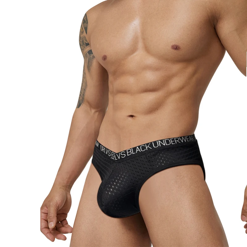 ORLVS Male Boxers Sexy Underwear Men Boxers Cotton Comfortable Panties Men Male Underwear Men Boxer Underwear Sexy Penis Pouch