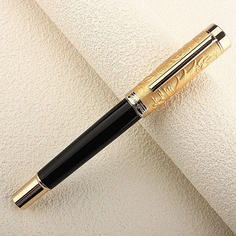 2024 Jinhao Limited Metal Fountain Pen Dragon Spirit EF/F/M Heartbeat Nib Stationery Writing Office Supplies Gift