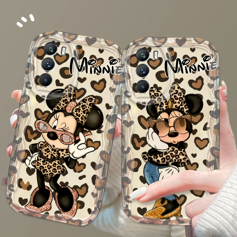 Minnie Sexy Leopard Print For Xiaomi Mi 14 12 12T 11 Lite Poco M6 X6 X5 X4 X3 M3 F4 Pro GT NFC 5G Wave Oil Back Phone Case