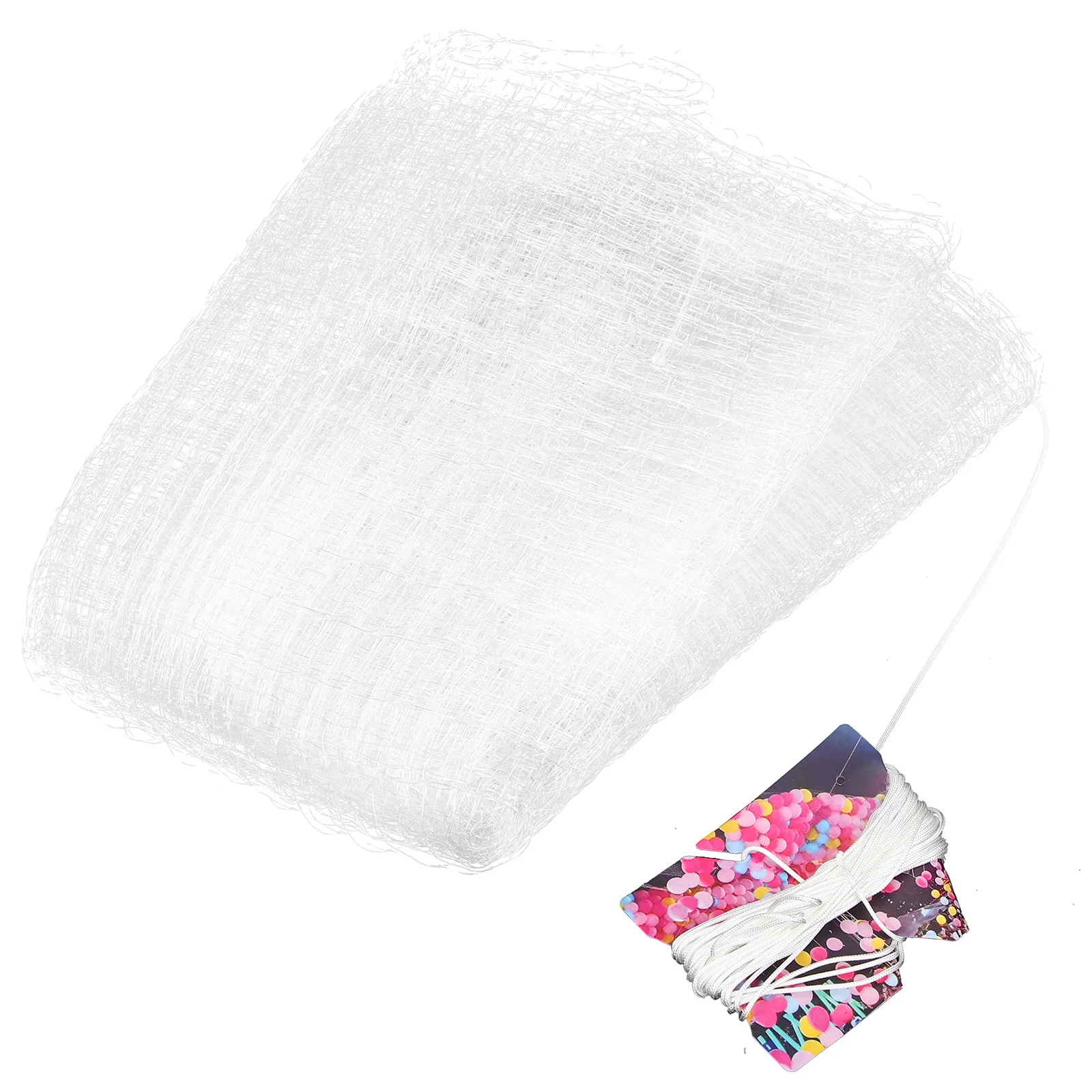 

Balloon Drop Netting 500x40cm Safe PP Texture Not Easy Break Deform Large Capacity Party Filling Balloon Drop Net