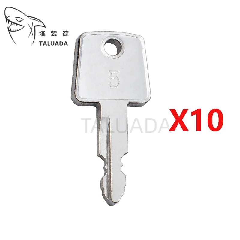 10PCS K250 Keys For Kobelco SK210-6 SK250-6 SK200 SK330-6 SK350-6 SK235 Key Excavator Heavy Equipment