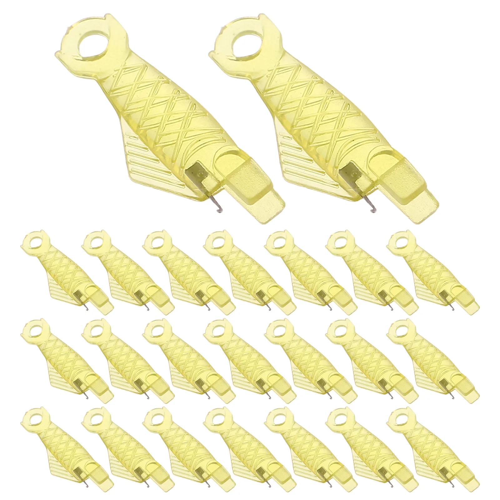 

40 Pcs Needle Threader Cross Stitch Clothing Crafts Quick for Embroidery Plastic