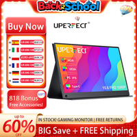 UPERFECT 15.6Inch LCD Monitor Portable Ultrathin 1080P IPS FHD USB Type C Dispaly For Laptop Phone XBOX Switch PS5 Gaming Screen