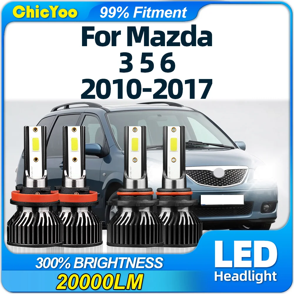 

Canbus LED Headlights 40000LM Super Bright Car Light Bulbs 12V 6000K For Mazda 3 5 6 2010 2011 2012 2013 2014 2015 2016 2017