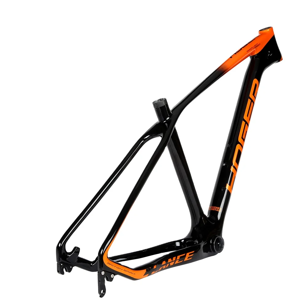 

TANKE Toray T700 Carbon Fiber MTB Bicycle frame 17'' 27.5er BB92 threaded internal Cable Mountain Bike Frame