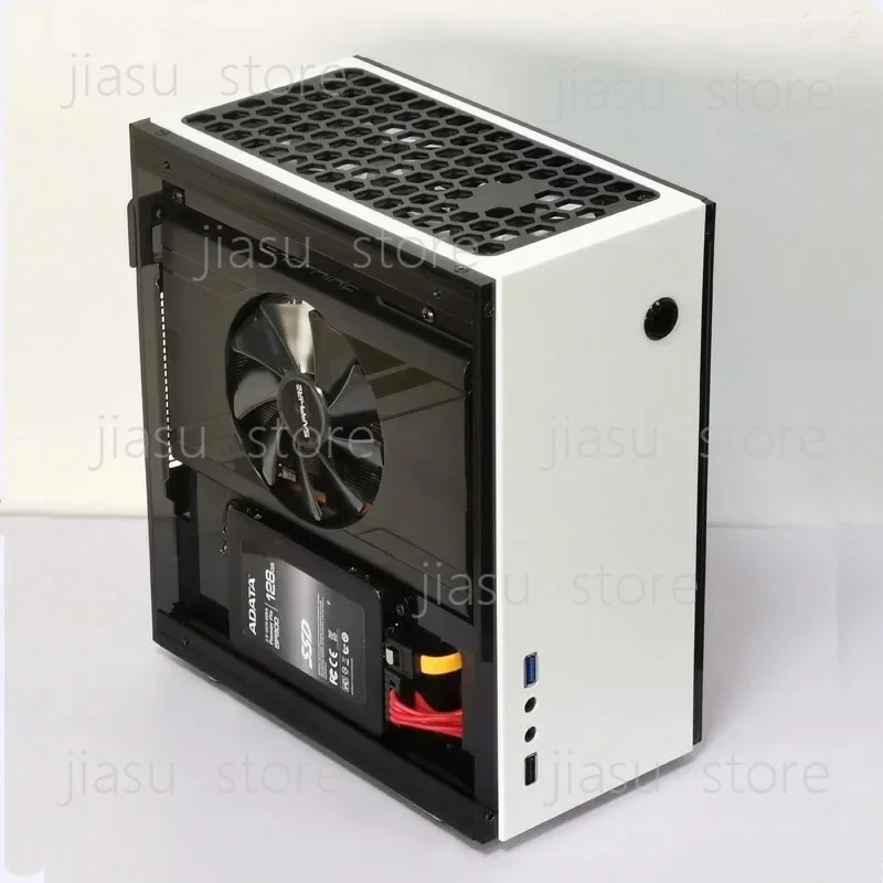 

GEEEK A31S mini itx side transparent chassis, small 1u power supply A4 chassis non aluminum small 1U power supply