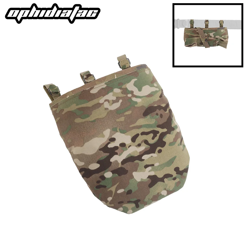 OPHIDIAN PHC Recycling Bag Foldable Conical Trash Bag Waist Belt Roll-up Mole M4 AK Magazine Rack Outdoor Camping Gear