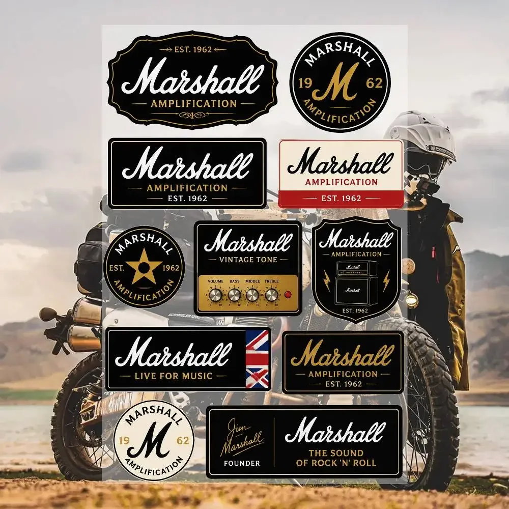 M-aR-S-haL-L-  Waterproof Vinyl Stickers for Car Motorcycle Bike Skateboard Laptop Bottle Phone