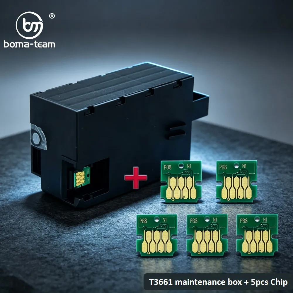 T3661 Maintenance Box + chip for Epson XP-6000 XP-6005 XP-6100 XP-6105 Photo XP-8500 XP-8505 XP-8600 XP-8605 XP-15000XP-15010