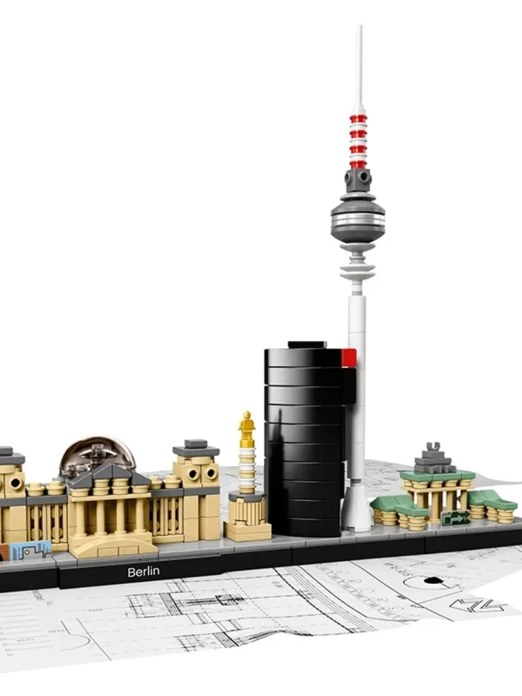 2023 سان فرانسيسكو 21043 لاس فيغاس 21038 ألعاب مكعبات البناء، مناسبة للبالغين والأطفال، الفن، ديكور المنزل، هدية #2