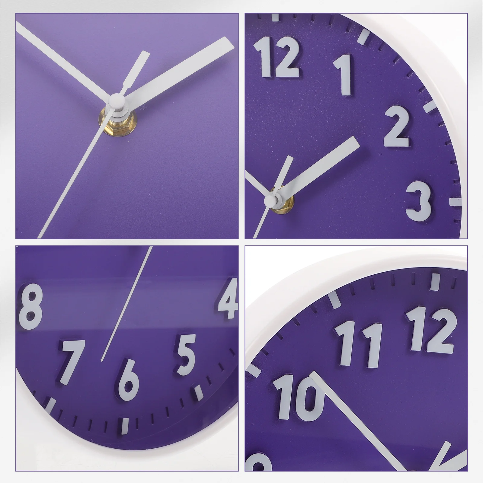 

Digital Circular Wall Round Bedroom Decorative Analog Silent Mute Plastic Office Household Wear-Resistant Home Accessory Modern