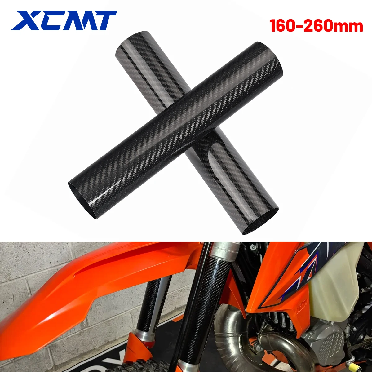 Einstellbare Motorrad Teile Carbon Fiber Gabel Shock Protector Schutz Für KTM KAWASAKI SUZUKI HONDA YAMAHA Universal Teile