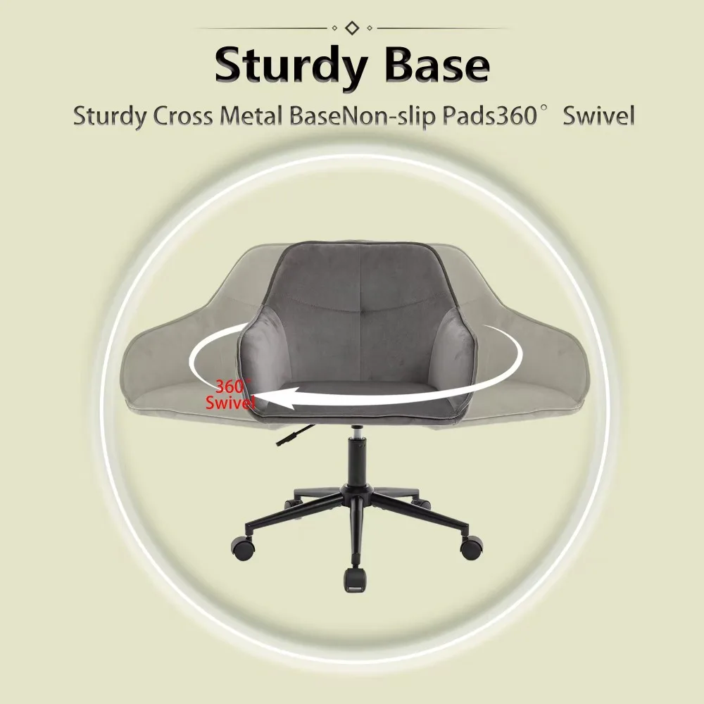 كرسي مكتب مخملي، كرسي مكتب منزلي حديث بعجلات، كراسي زينة لغرفة المعيشة، غرفة النوم، غرفة الدراسة #4