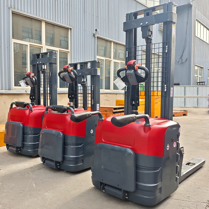 YG Customized Free Shipping 2 Ton Full Electric Stacker, Walkie Electric Pallet Truck, CE Certified Hydraulic High Quality Elect
