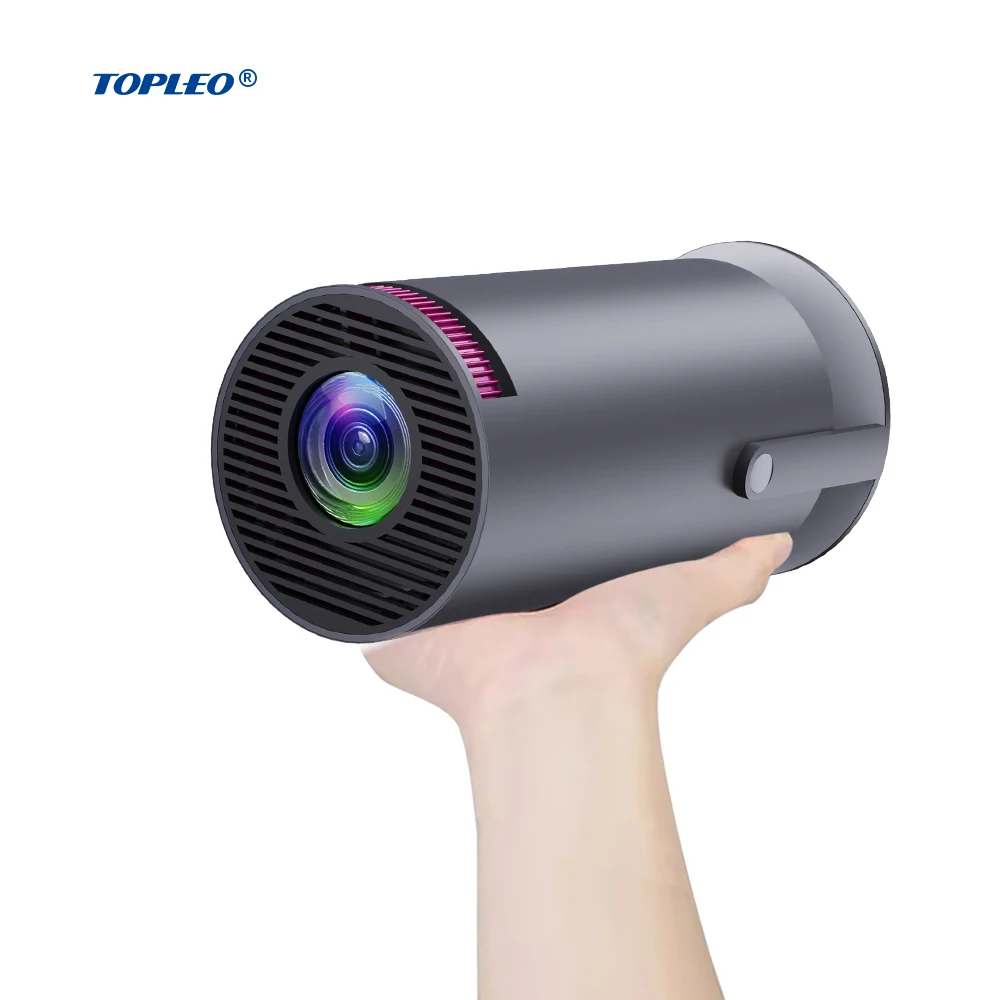 

Topleo portable video projector Wireless smart screen let friends and relatives share happy time 4k 720p home projector