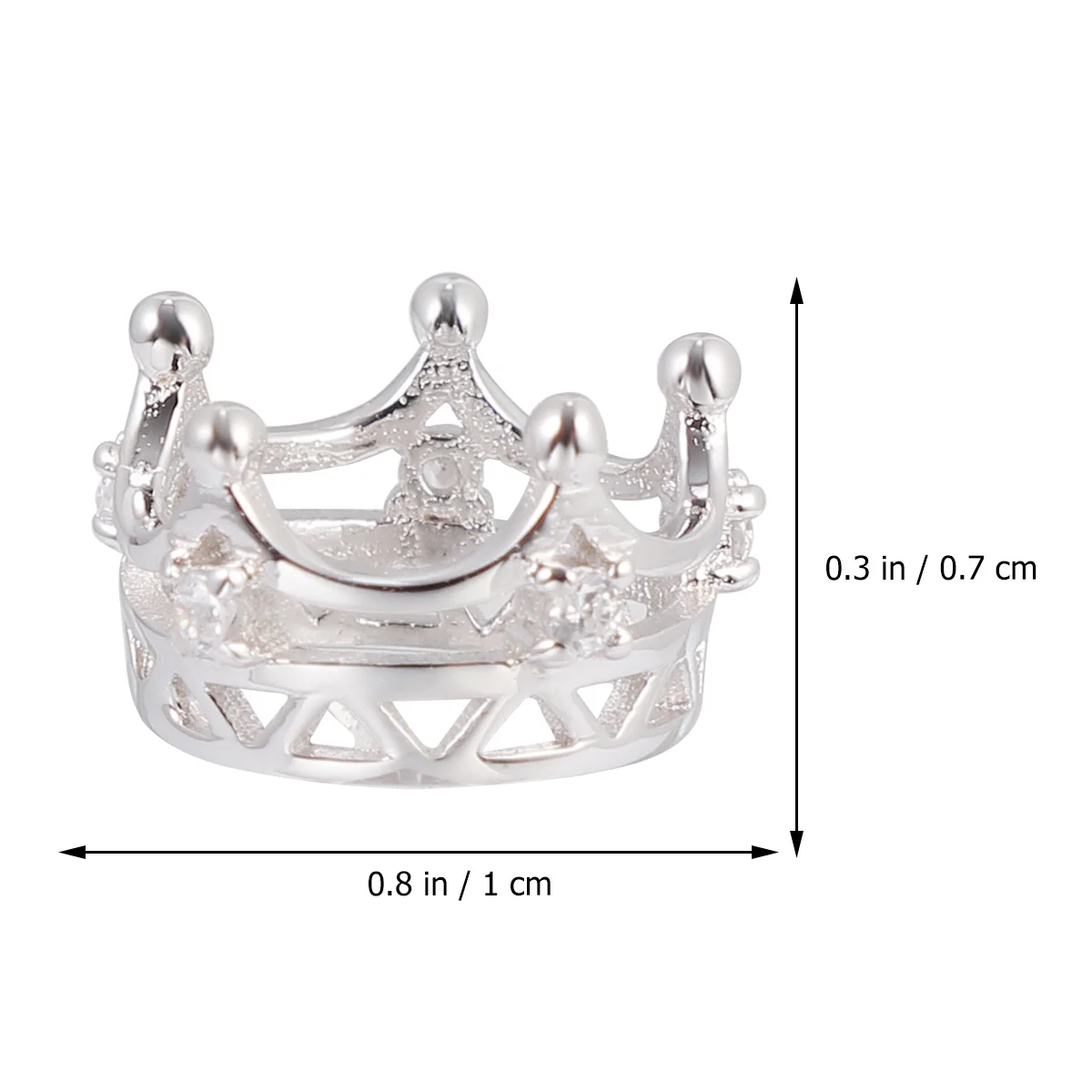 

Silver Crown Pendant Charm Simple Design DIY Necklace Making Accessory Jewelry Charm Gift Crown Necklace Pendant