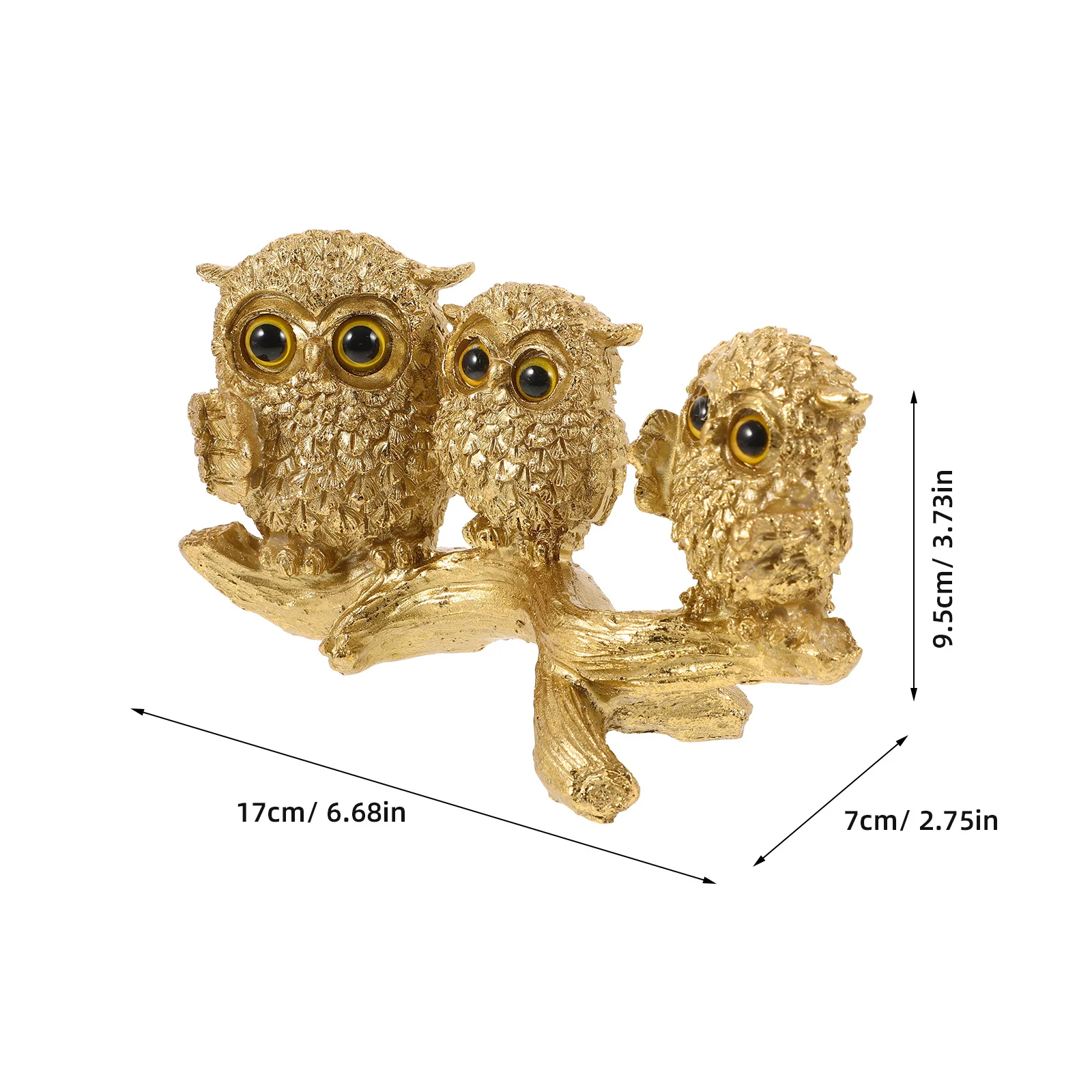 

Resin Owl Sculptural Decor Owl Statue Home Office Garden Adornment Unique Resin Ornament Garden Animal Figurine