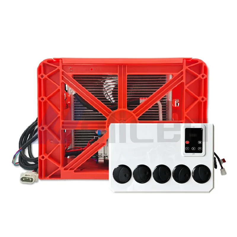 Aire Acondicionado de Tipo Split de 12V 24V DC para Autos, Camiones, Autocaravanas y Campers, Bajo Precio, Alta Refrigeración, Aire Acondicionado para Camión