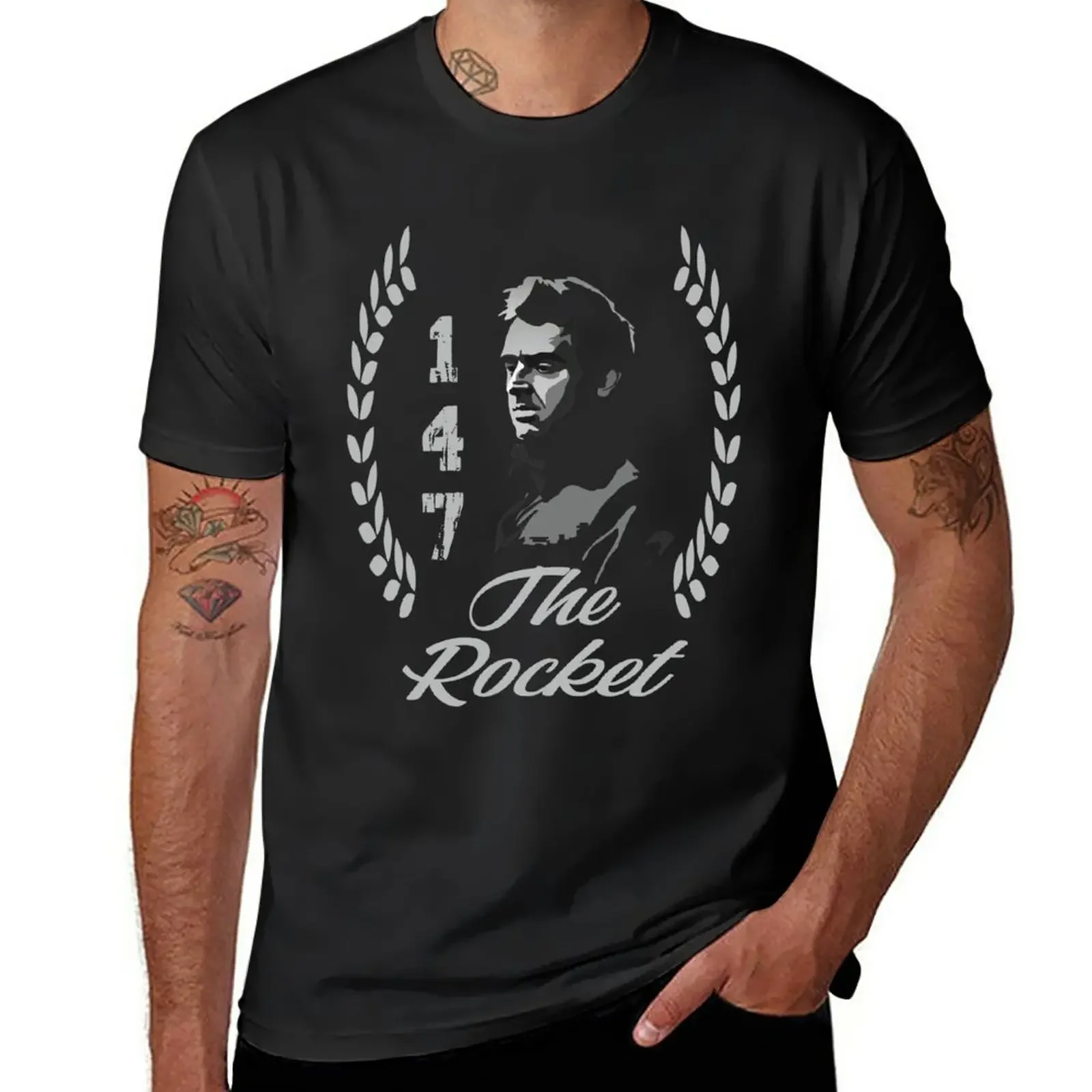 New Snooker : The rocket-Ronnie O'sullivan T-Shirt blank t shirts funny t shirts men clothing