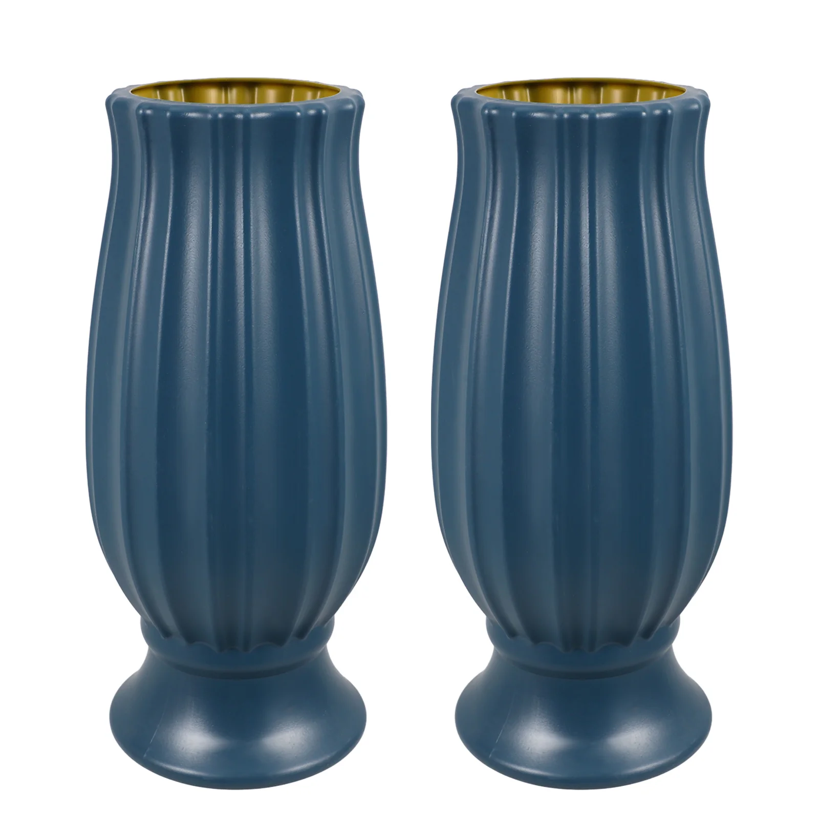 

2Pcs Cemetery Vases Weatherproof Outdoor Memorial Flower Holders Grave Site Decoration Cemetery Vase Grave Flower Holder