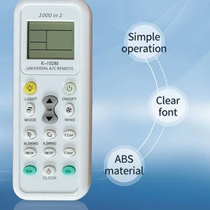 K-1028e controle remoto universal do ar condicionado, a/c, para haier, geli, hitachi, panasonic, lg, sharp, gree, midea, bosch, tosh 8 principais vendas relevador bosch - №1