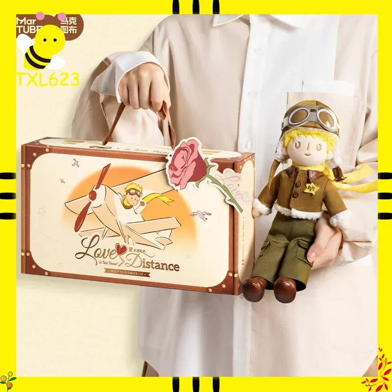 

Genuine MarTUBE Little Prince Plush Doll Set, Cute Soft Le Petit Prince & Fox Stuffed Toy, Romantic Valentine's Day Gift for Him