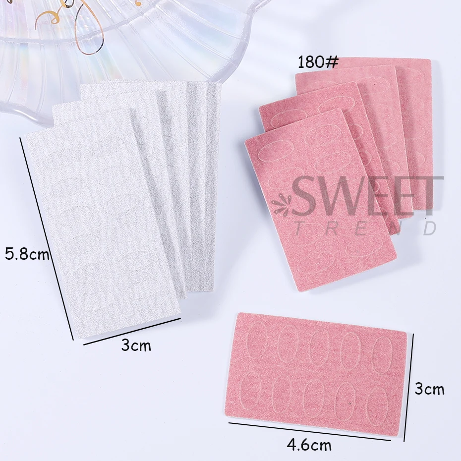 ダブルヘッドステンレス鋼キューティクルリムーバーネイルプッシャー自己粘着サンド 180 #   爪やすり 研磨サンドペーパーセット マニキュアツール