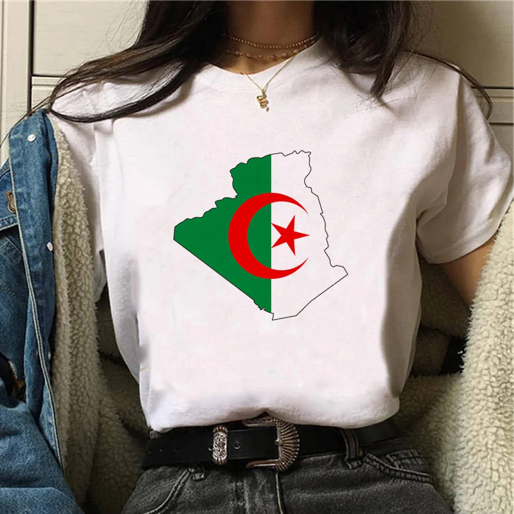 Algeria Tee women summer Tee female anime designer funny clothes